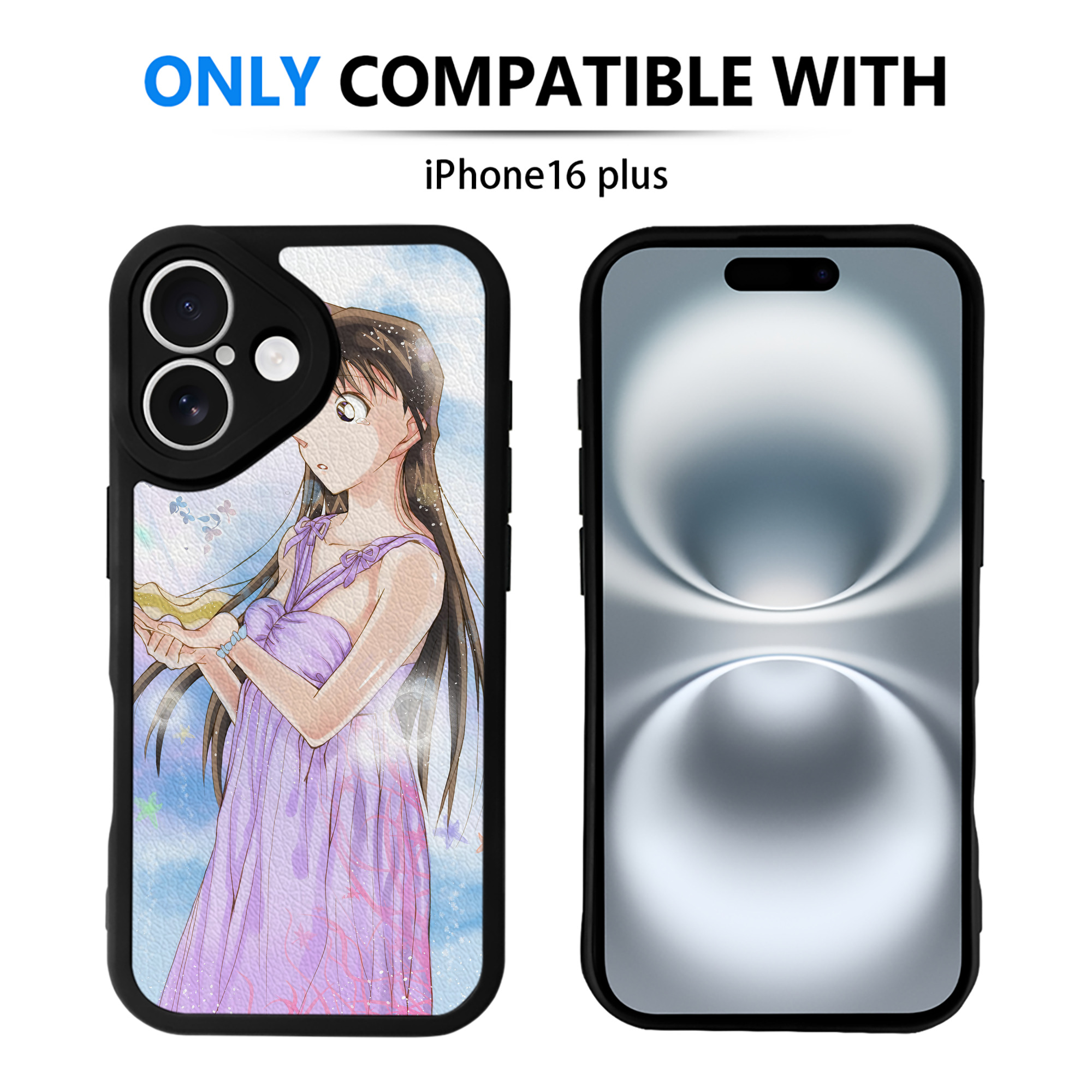 （画像用） 名探偵コナン Detective Conan 【iPhone 16シリーズ対応】シリコンスマホケース（レザー調） 材質：シリコン